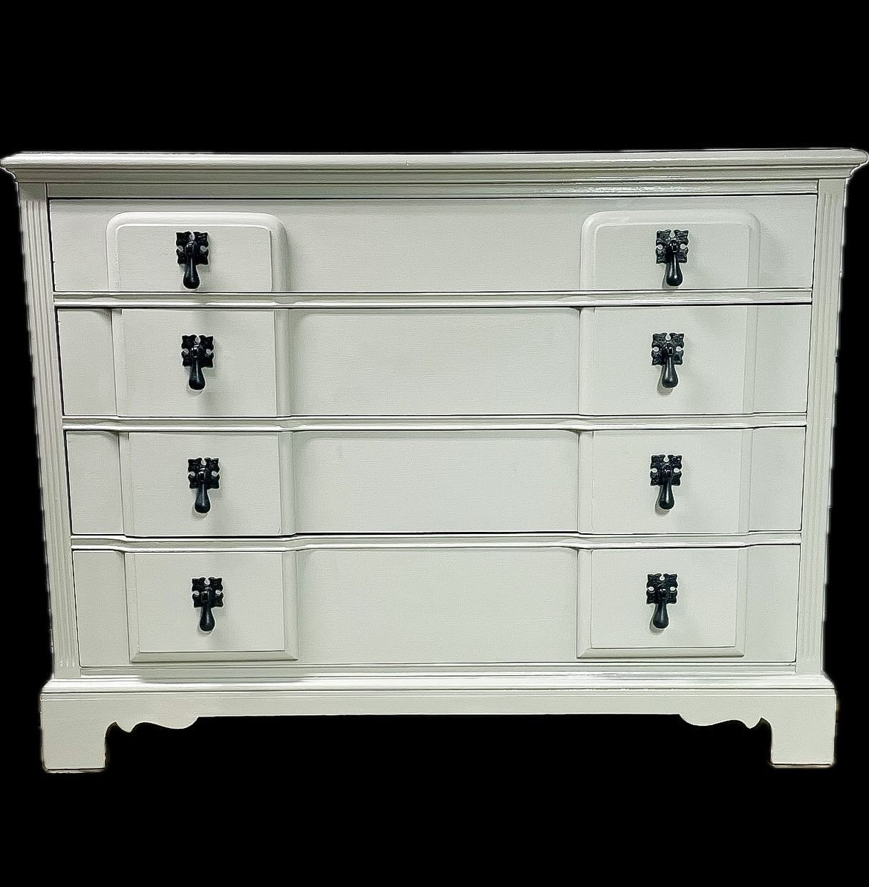 Vintage Dresser--Gray/Black