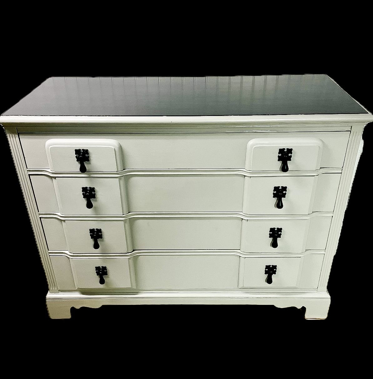 Vintage Dresser--Gray/Black