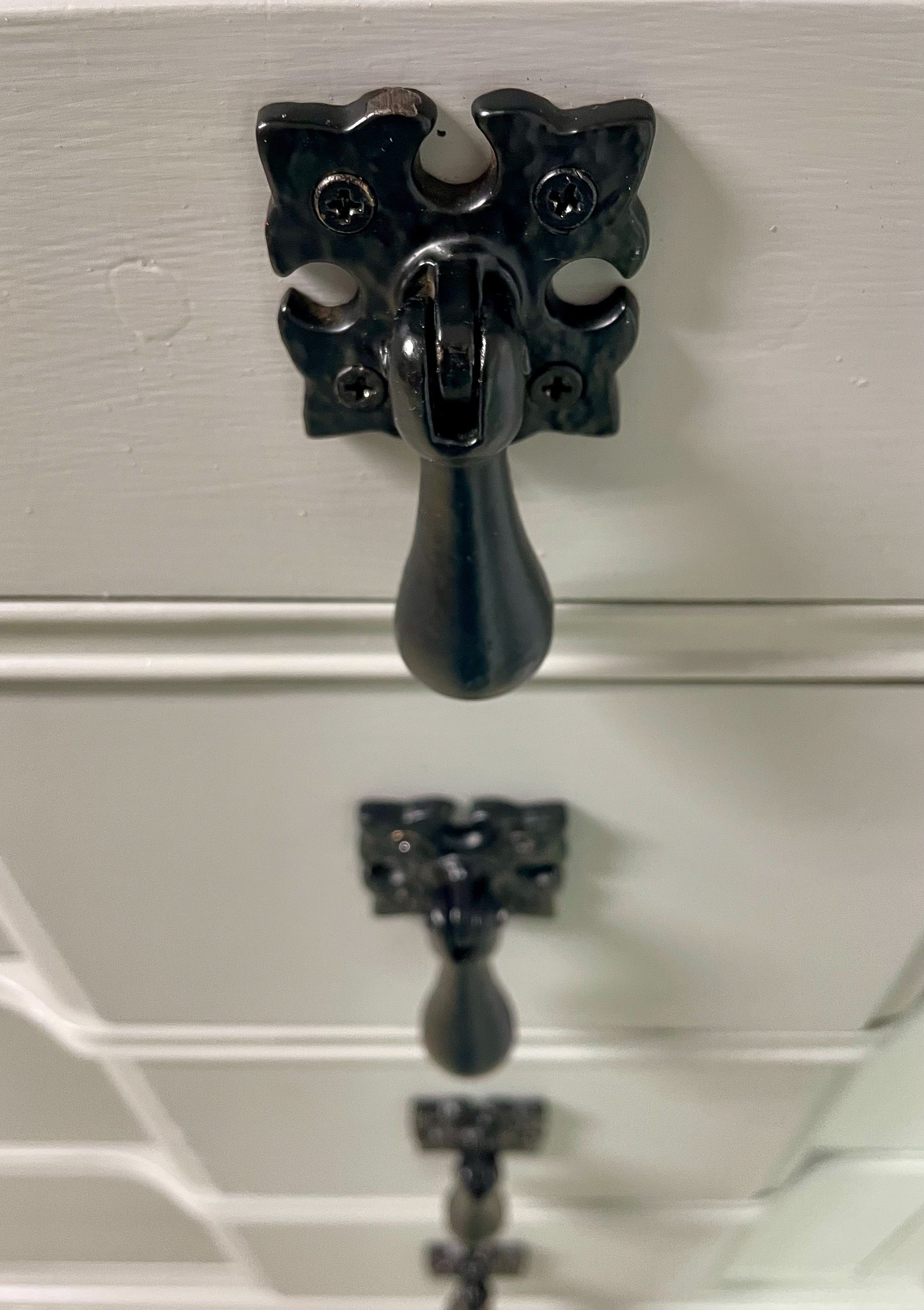 Vintage Dresser--Gray/Black